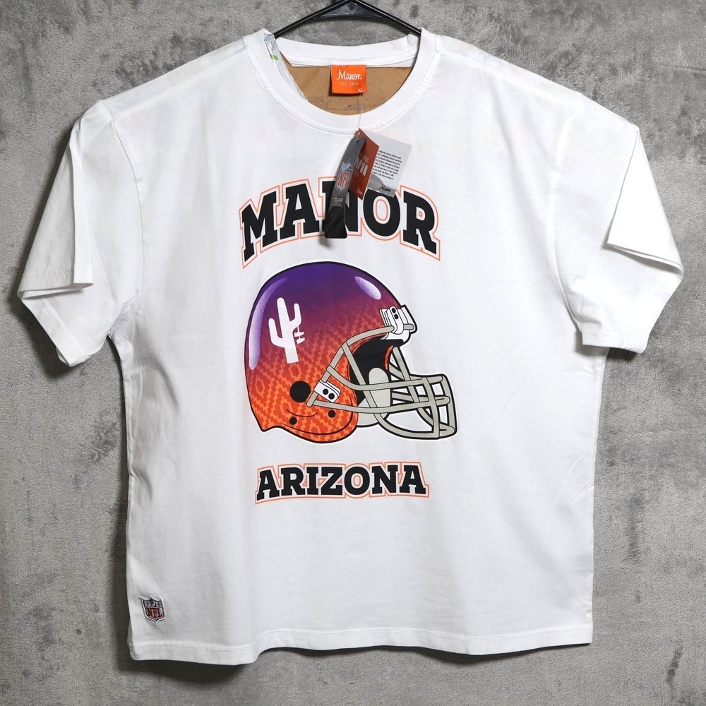 Manor Shirt Mens XL White Arizona Helmet NFL Football Super Bowl LVII 2023